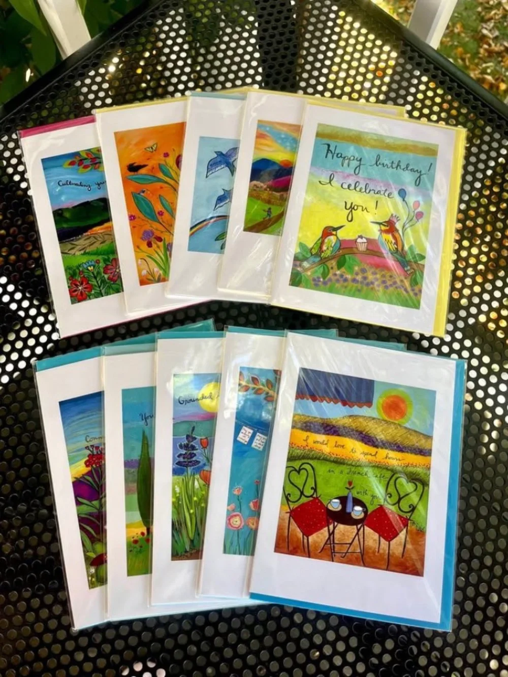 Lori Portka Greeting Card Bundle ~ Set ~10 Individually Wrapped Cards/Envelopes